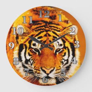 Reloj Redondo Grande Tigre siberiano