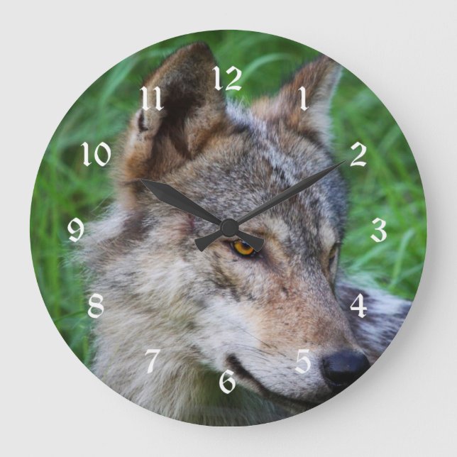 Reloj Redondo Grande Timber Wolf (Anverso)