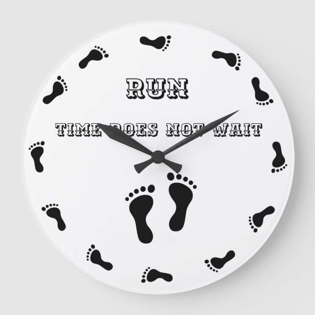 Reloj Redondo Grande Time does not wait (Anverso)