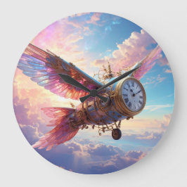 Reloj Redondo Grande Time Flies Clock