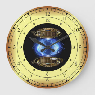 Reloj Redondo Grande Time Machine Portal ~ Time/Space/ Continuum ~