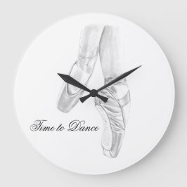 Reloj Redondo Grande Time to Dance Ballet Wall Clock