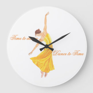 Reloj Redondo Grande Time to Dance/Dance to Time Clock