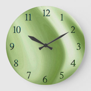 Reloj Redondo Grande Tinte verde giratorio de números