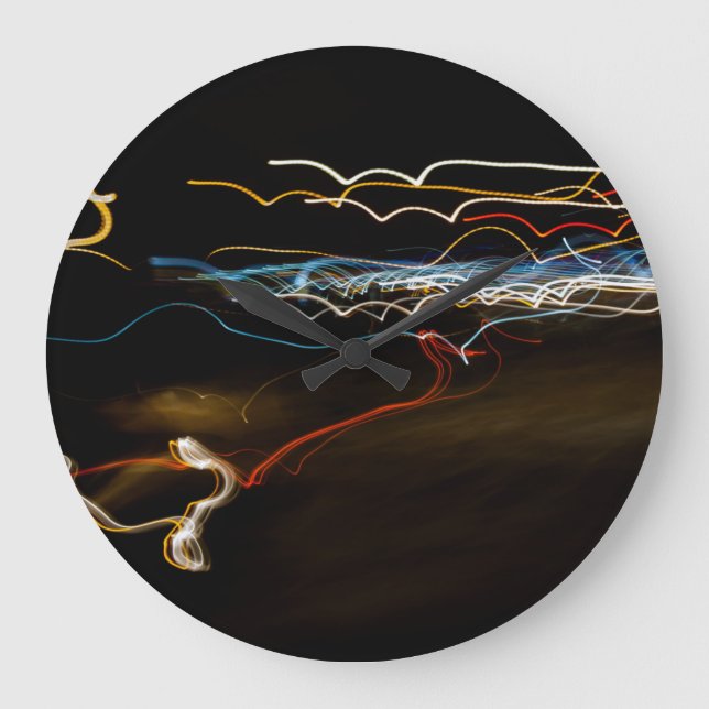 Reloj Redondo Grande tirador negro (Anverso)