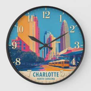 Reloj Redondo Grande **Title (Zazzle SEO Optimized)** Charlotte North C
