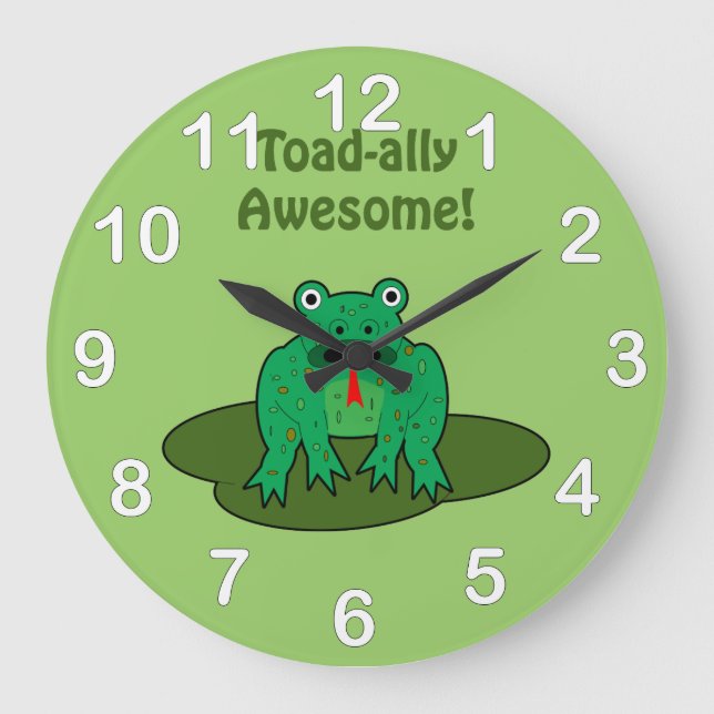 Reloj Redondo Grande Toad-ally Awesome (Anverso)