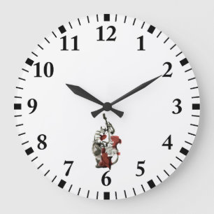 Reloj Redondo Grande Toca contrabajo