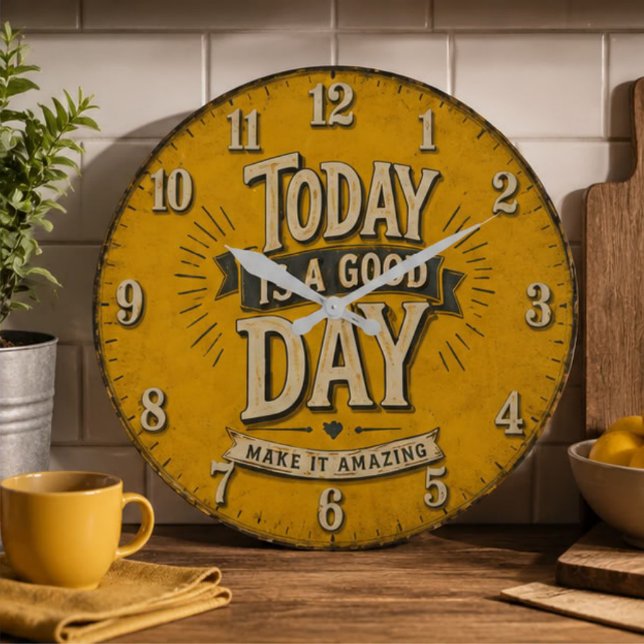 Reloj Redondo Grande Today Is a Good Day  (Subido por el creador)