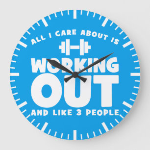 Reloj Redondo Grande Todo Lo Que Me Importa Es Trabajar - Novedad Fitne
