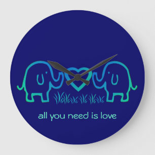Reloj Redondo Grande todo lo que necesitas es amor