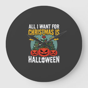 Reloj Redondo Grande Todo lo que quiero para Navidad es diseño de Hallo