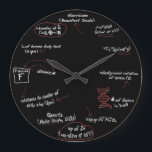 Reloj Redondo Grande Todo sobre la ciencia Geek Math Wall Clock Decorac<br><div class="desc">El reloj de pared geek hecho por el personalizado,  perfecto para cualquier tipo de matemáticas,  o genio de la ciencia,  o incluso un fan de la ciencia y las matemáticas. ¡Matemáticas complejas para todos!</div>