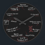 Reloj Redondo Grande Todo sobre la ciencia Geek Math Wall Clock Decorac<br><div class="desc">El reloj de pared geek hecho por el personalizado,  perfecto para cualquier tipo de matemáticas,  o genio de la ciencia,  o incluso un fan de la ciencia y las matemáticas. ¡Matemáticas complejas para todos!</div>