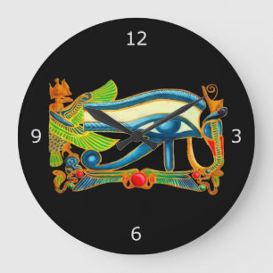 Reloj Redondo Grande Todos Mirando El Ojo De Horus