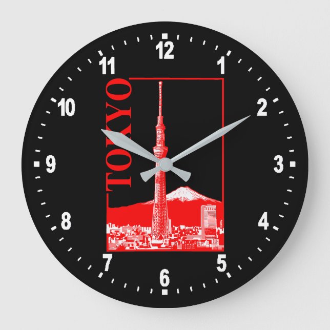 Reloj Redondo Grande Tokyo - SkyTree (Anverso)