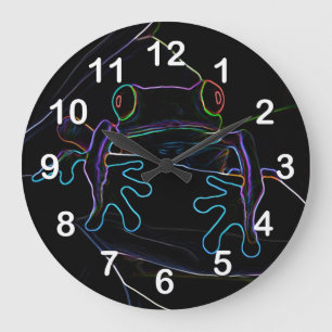 Reloj Redondo Grande Tolva de neón