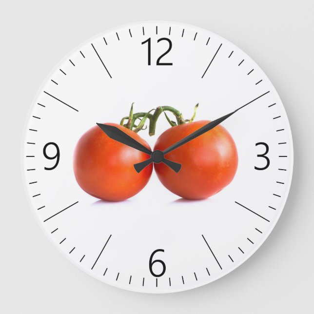 Reloj Redondo Grande Tomates (Anverso)