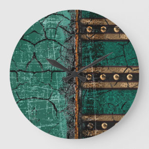 Reloj Redondo Grande Tomo Antiguo Renacentista Rústico Antiguo 1