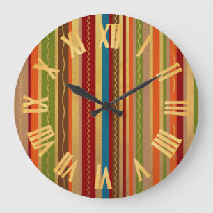 Reloj Redondo Grande Tones de tierra