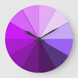 Reloj Redondo Grande tonos púrpura
