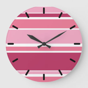 Reloj Redondo Grande Tonos rosas