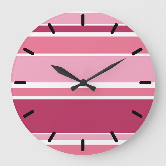 Reloj Redondo Grande Tonos rosas (Anverso)