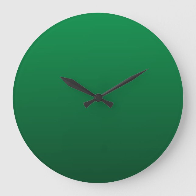 Reloj Redondo Grande Tonos verde bosque (Anverso)