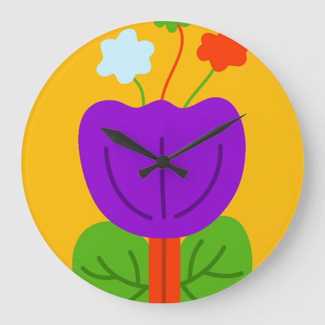 Reloj Redondo Grande Tonos vibrantes (Anverso)