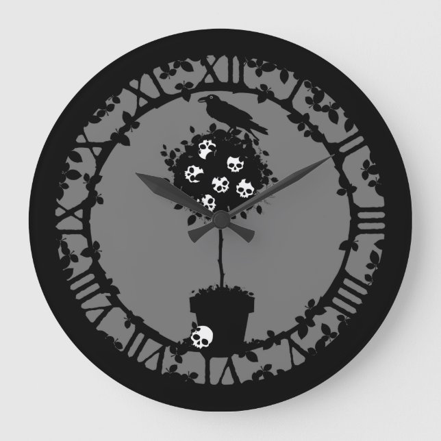 Reloj Redondo Grande Topiary malvado (Anverso)