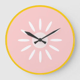 Reloj Redondo Grande Toronja rosa
