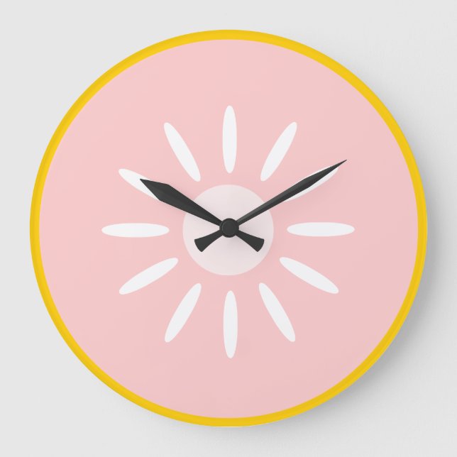 Reloj Redondo Grande Toronja rosa (Anverso)