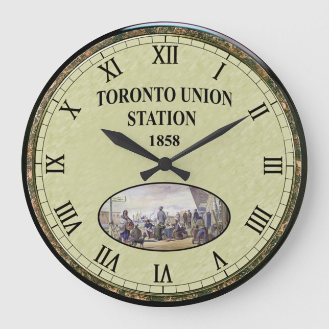 Reloj Redondo Grande Toronto Union Station ~ Ontario ~ Canada ~  (Anverso)