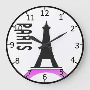 Reloj Redondo Grande Torre Eiffel de París