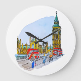 Reloj Redondo Grande Torre Elizabeth, también conocida como Big Ben