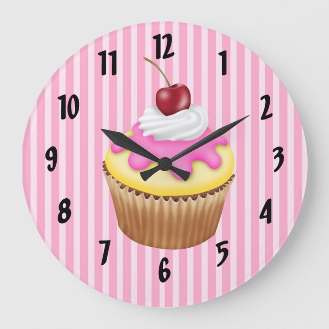 Reloj Redondo Grande Torta de limón (Anverso)