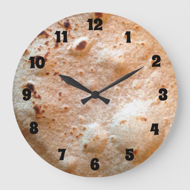 Reloj Redondo Grande Tortilla (Anverso)