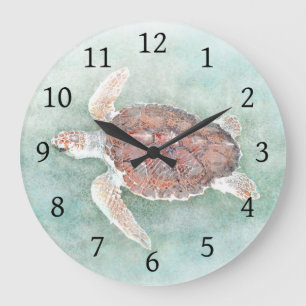 Reloj Redondo Grande tortuga 2