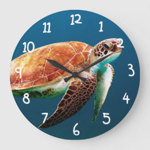Reloj Redondo Grande Tortuga marina