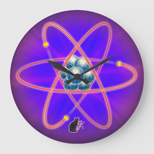 Reloj Redondo Grande Totalmente atómico (Anverso)