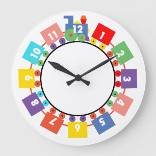 Reloj Redondo Grande Toy Train