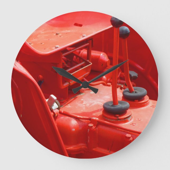Reloj Redondo Grande Tractor de David Brown 880 (Anverso)