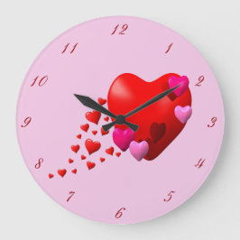 Reloj Redondo Grande Trail of Hearts -