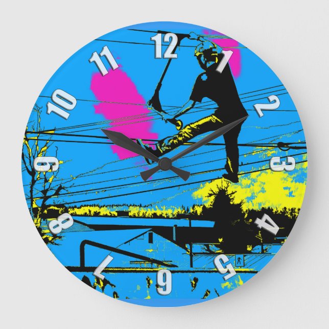 Reloj Redondo Grande Tramitación - Scooter de alto vuelo (Anverso)
