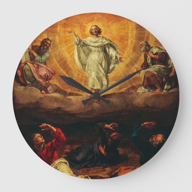 Reloj Redondo Grande Transfiguración de Jesucristo (Anverso)