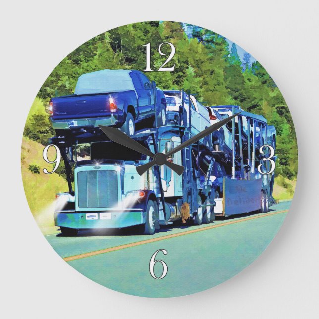 Reloj Redondo Grande Transportador grande del coche del aparejo para (Anverso)