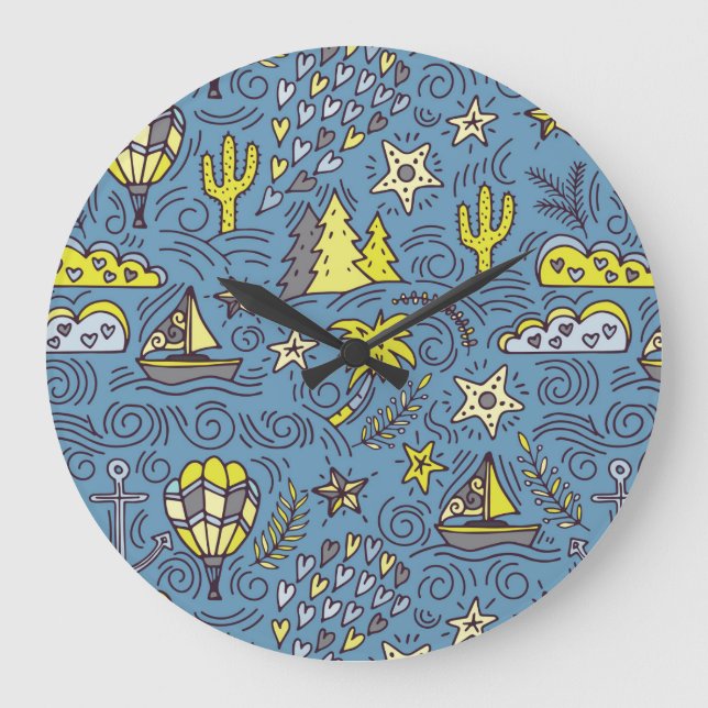 Reloj Redondo Grande Travel Fun (Anverso)