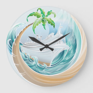 Reloj Redondo Grande Travesía tropical