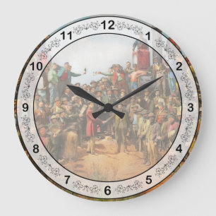 Reloj Redondo Grande Tren - Civil - La foto del champán 1869