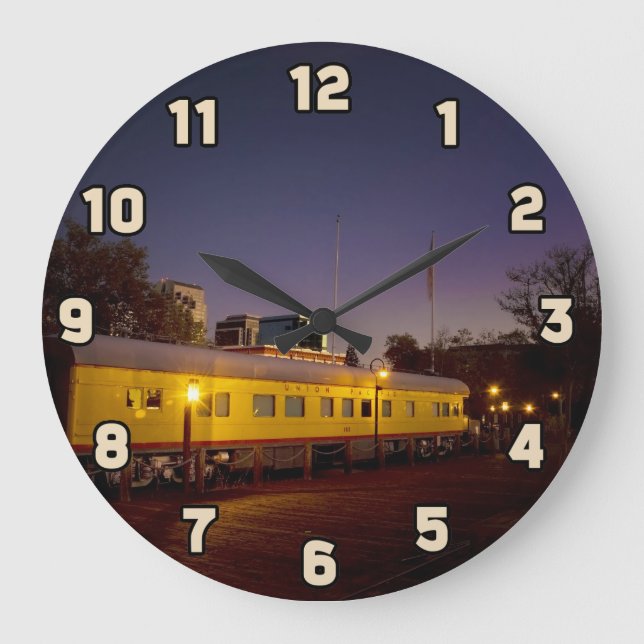 Reloj Redondo Grande Tren del Pacífico de la Unión en el Viejo Sacramen (Anverso)